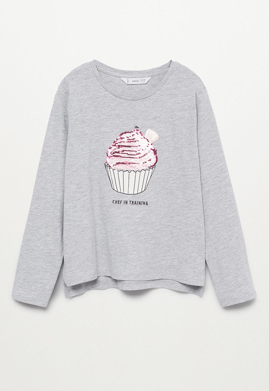 MANGO - Blouse lolly - grey