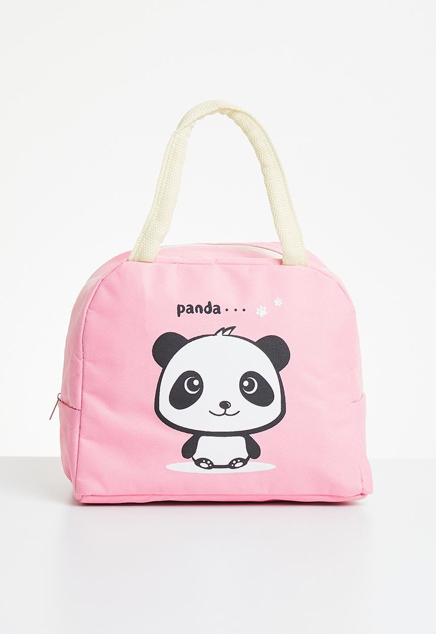 Pop Candy - Girls panda lunch bag - pink