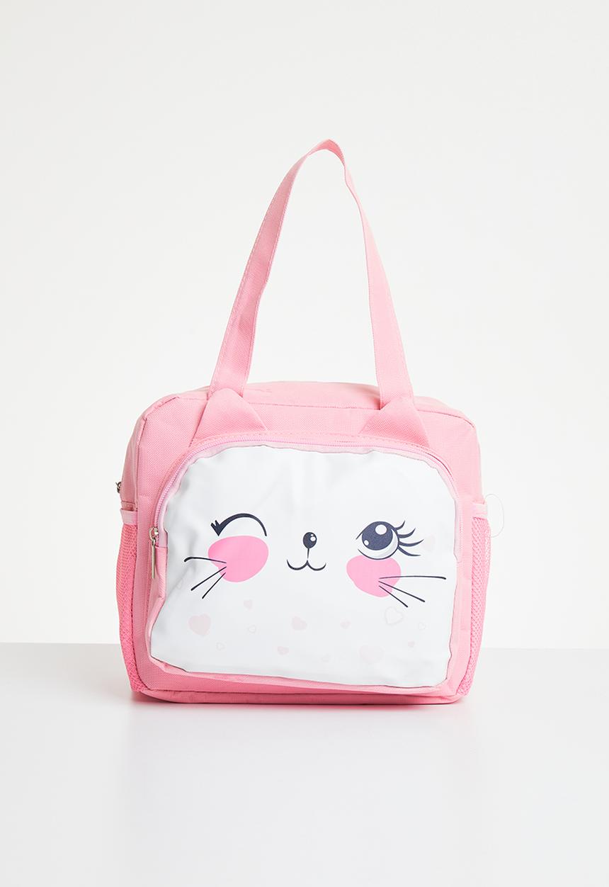 Pop Candy - Girls lunch bag - pink & white