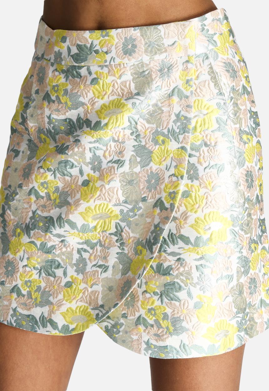 Dahlia - Pastel Jacquard Wrap Skirt