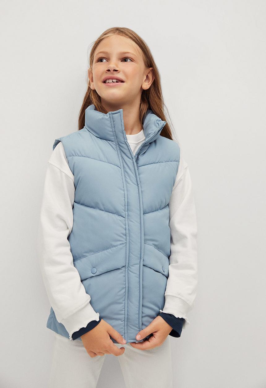 MANGO - Waistcoat nerea - blue