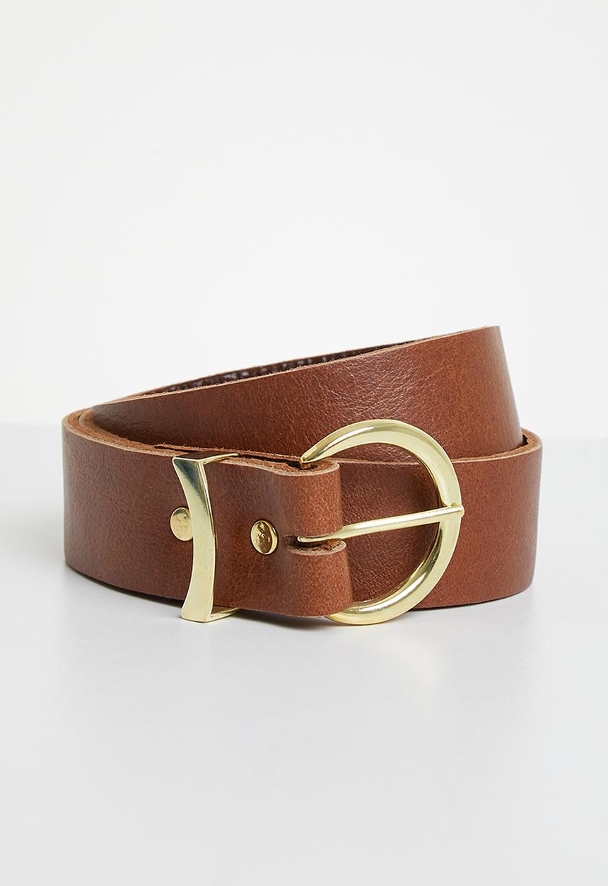 Superbalist - Tayce leather belt - tobacco