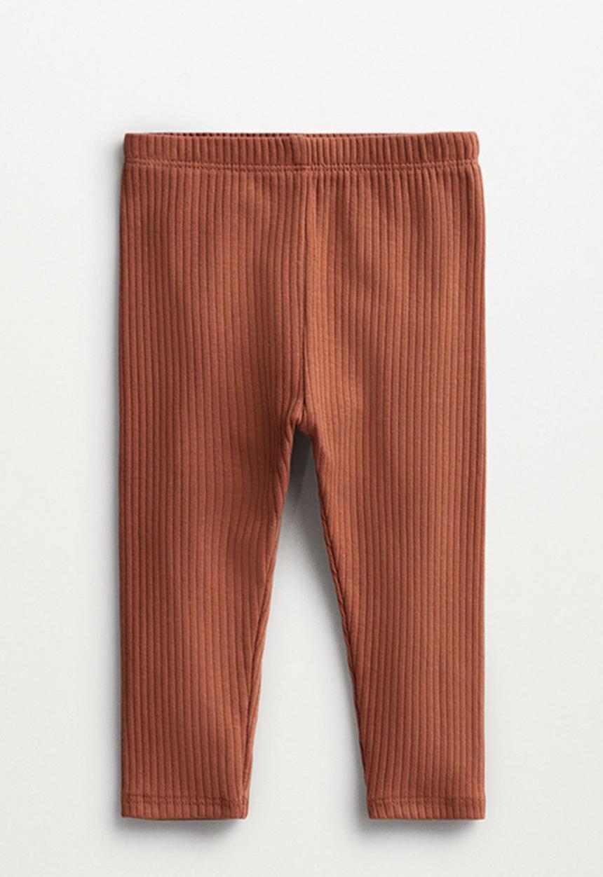 MANGO - Leggings carleta - burnt orange