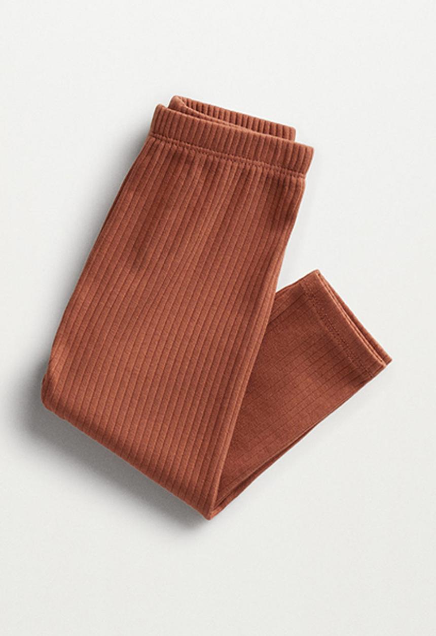MANGO - Leggings carleta - burnt orange