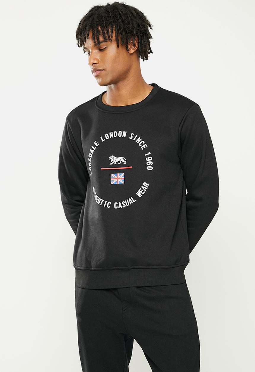 Lonsdale - Fleece sweater - black