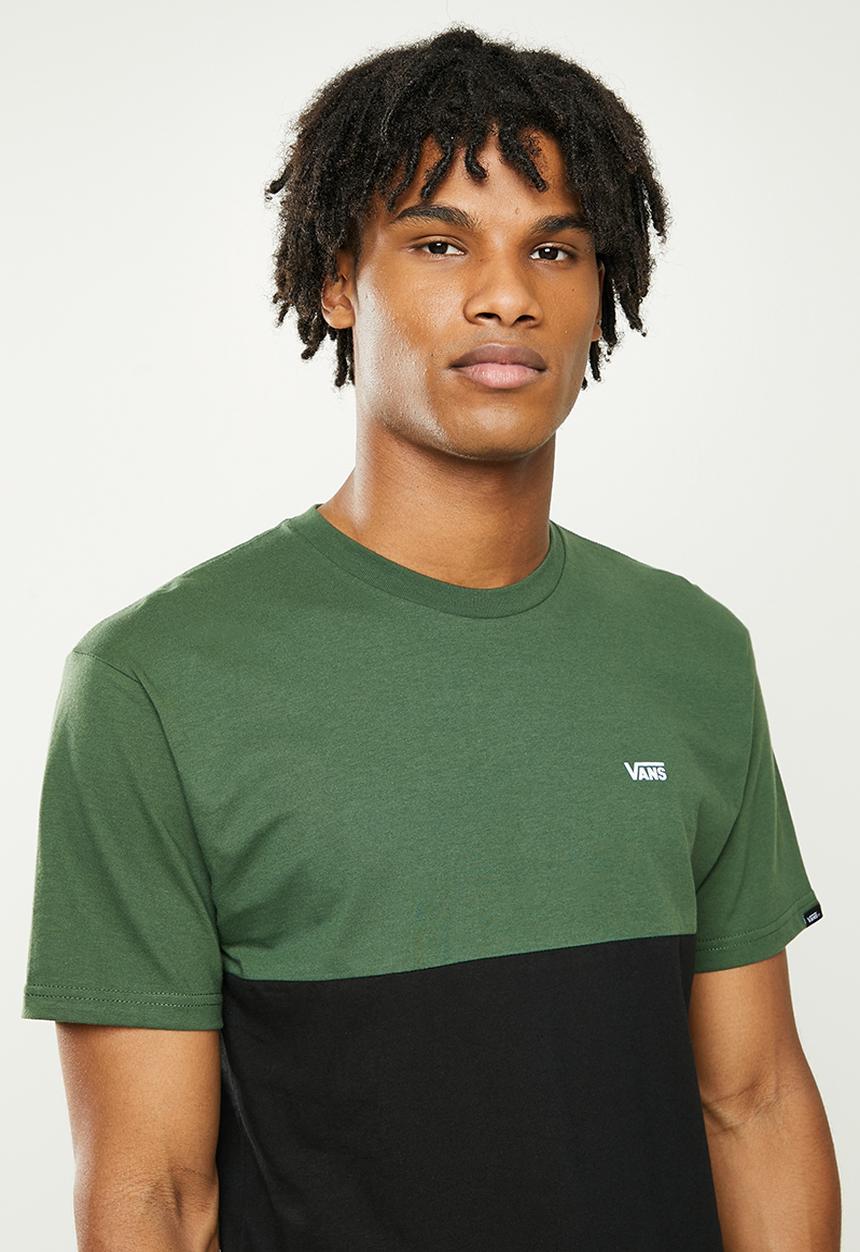 Vans - Colorblock tee - green & black