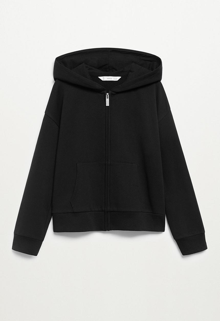 MANGO - Sweatshirt dana - black