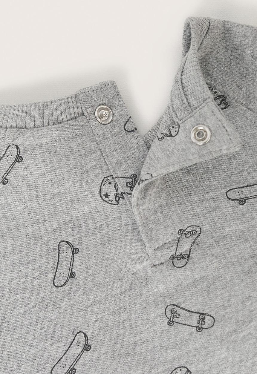 MANGO - Sweatshirt rollers - grey