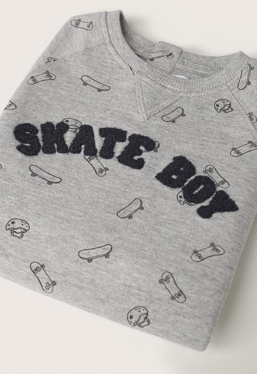 MANGO - Sweatshirt rollers - grey