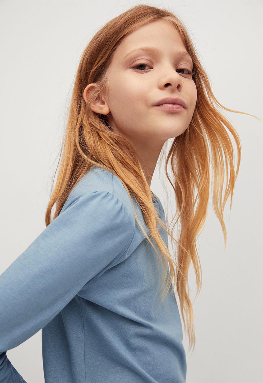MANGO - T-shirt basica1 - blue