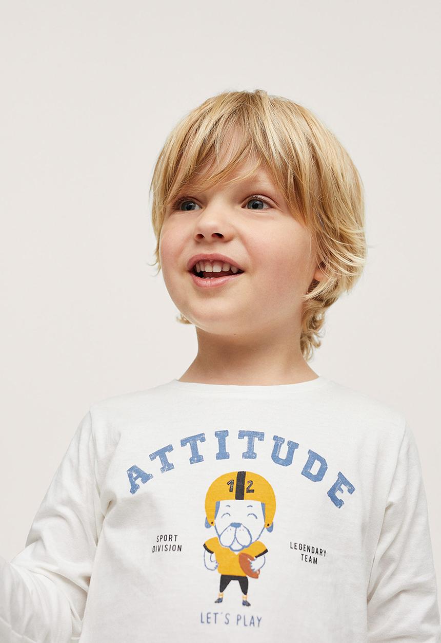MANGO - T-shirt attitude - white