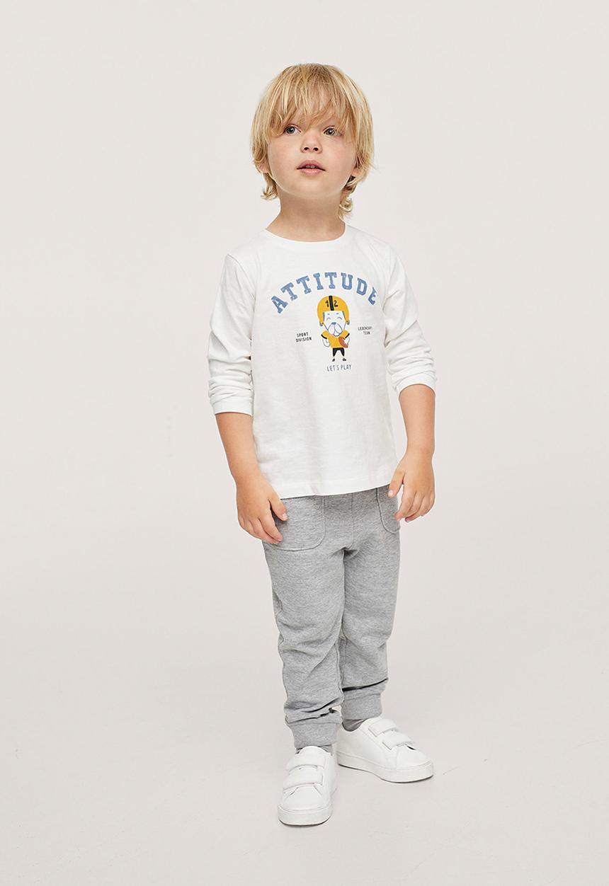 MANGO - T-shirt attitude - white