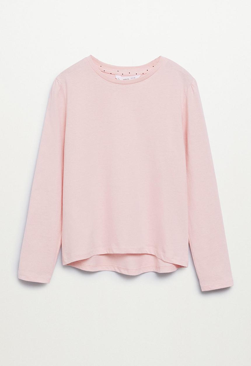 MANGO - T-shirt basica1 - pink