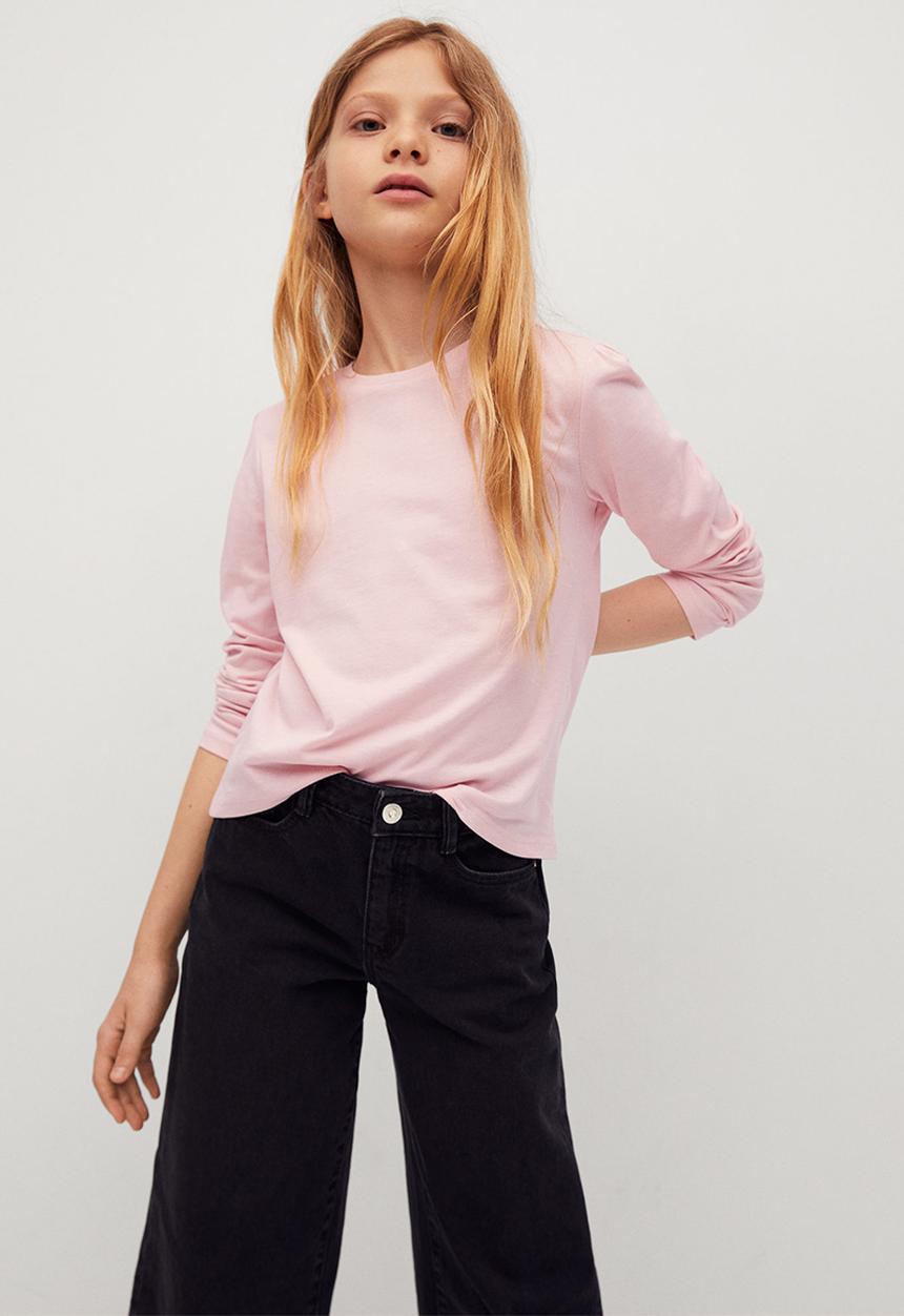 MANGO - T-shirt basica1 - pink