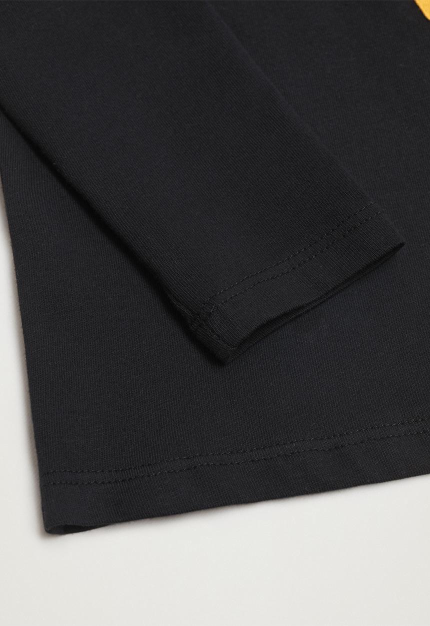 MANGO - T-shirt tiger - black