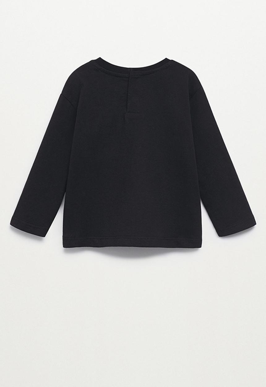 MANGO - T-shirt tiger - black