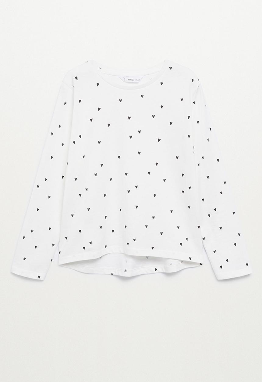 MANGO - T-shirt basicap - white