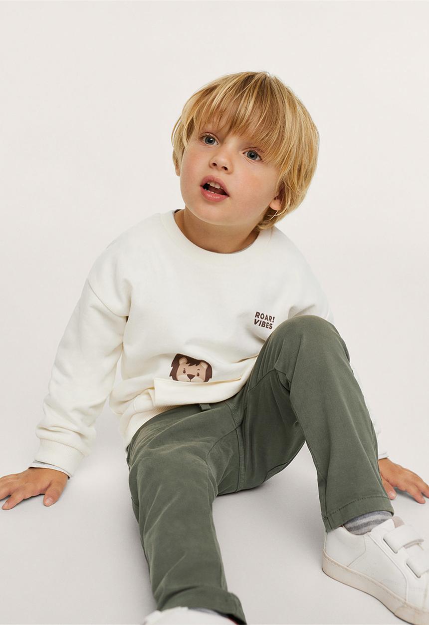 MANGO - Sweatshirt peter - off white