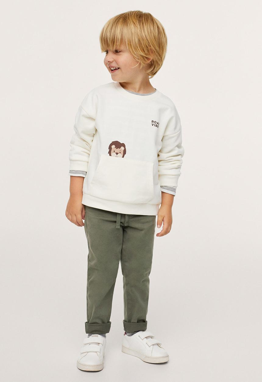 MANGO - Sweatshirt peter - off white