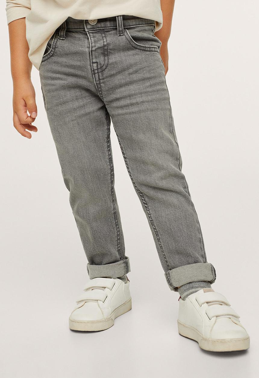 MANGO - Jeans slimb - grey 