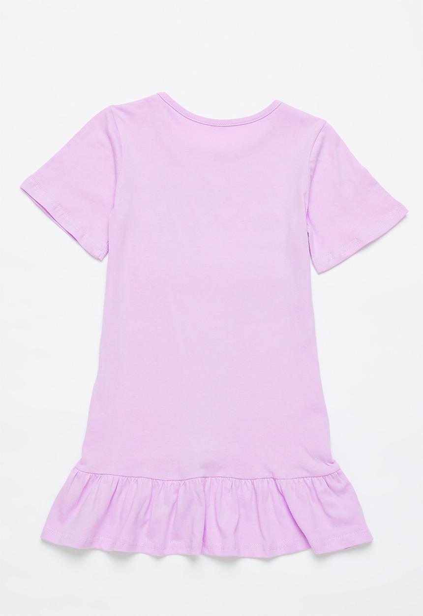 Pop Candy - 2 Pack drop waist dress - lilac & navy
