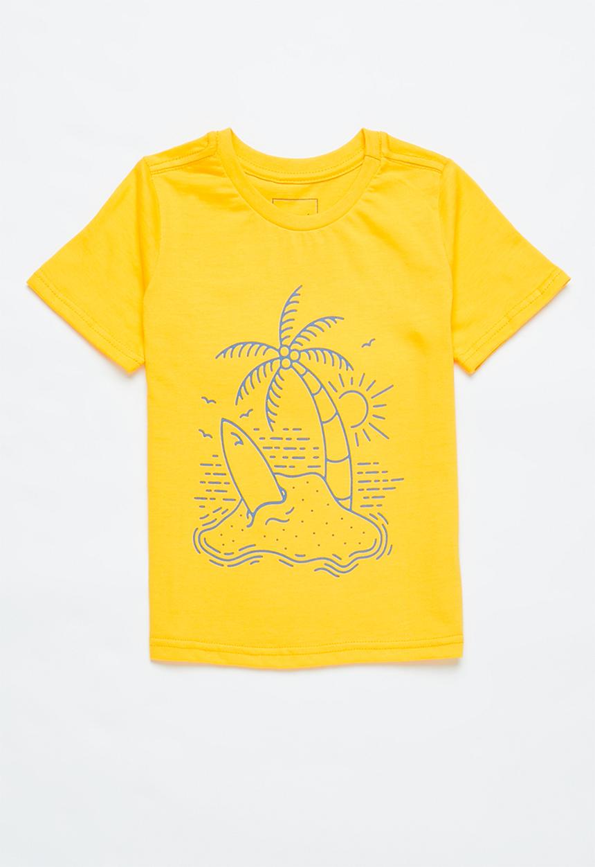 Pop Candy - Boys printed graphic T-shirt - yellow