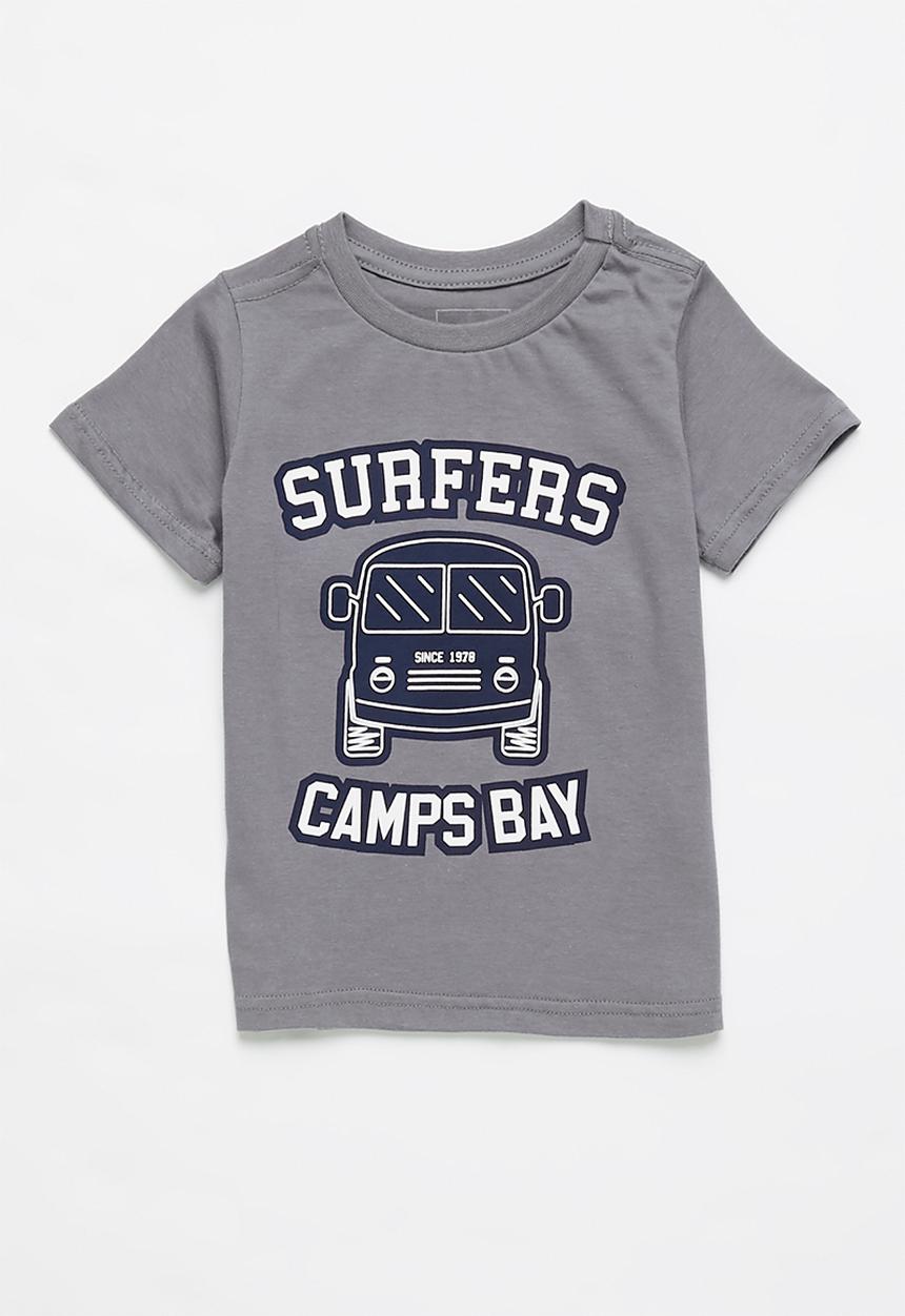 Pop Candy - Boys printed graphic T-shirt - charcoal