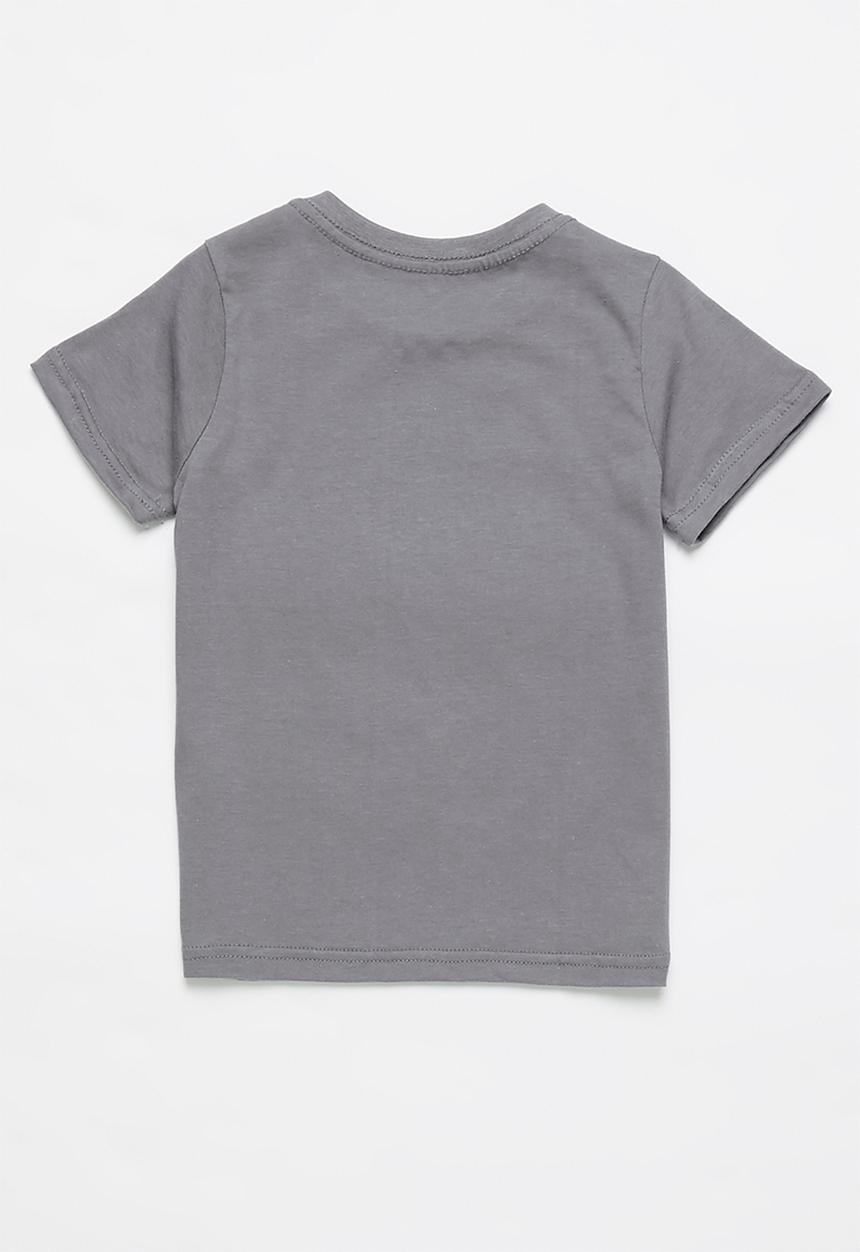 Pop Candy - Boys printed graphic T-shirt - charcoal