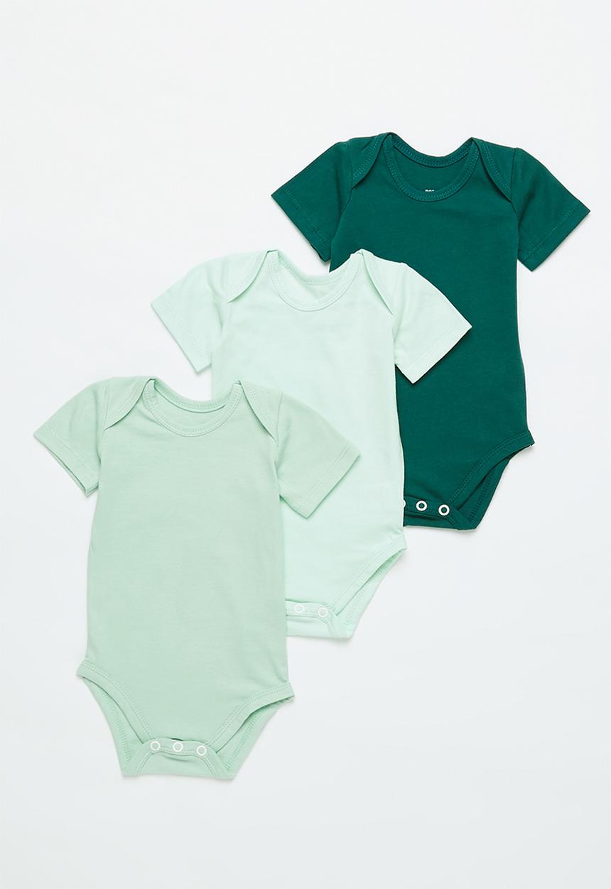 Pop Candy - 3 pack vest - dark green/mint aqua