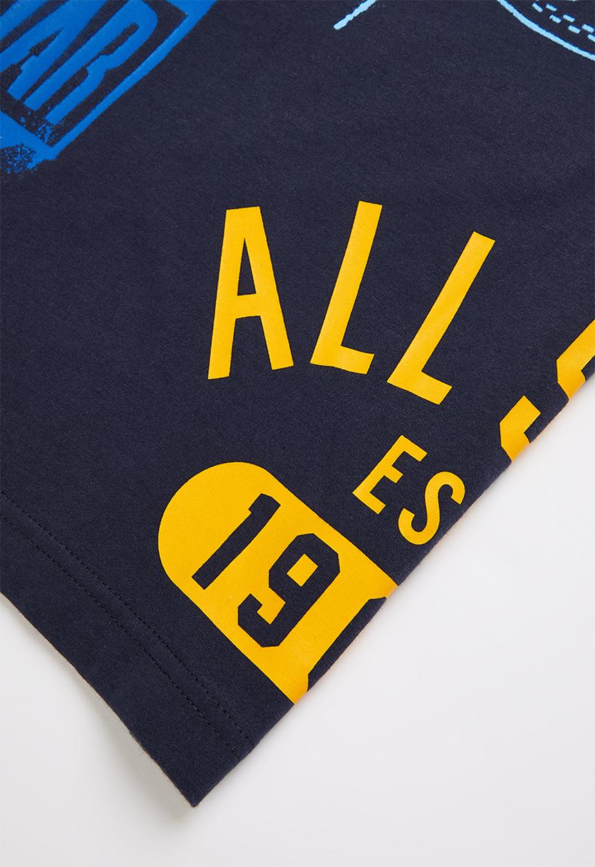 Converse - Cnvb logo all over layout tee - navy