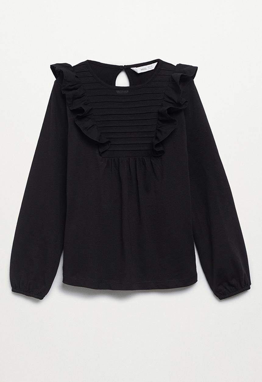 MANGO - T-shirt danae - black