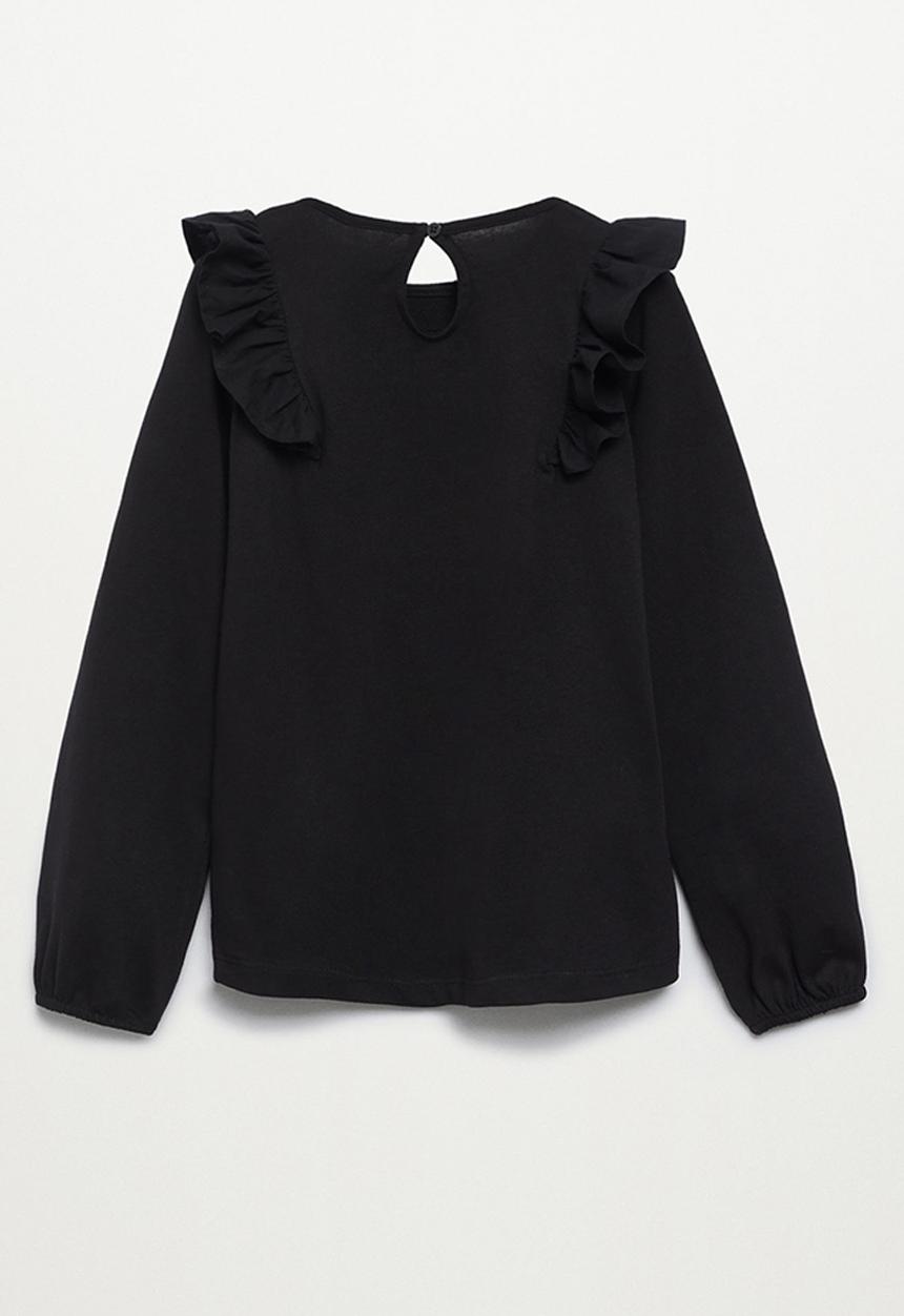 MANGO - T-shirt danae - black