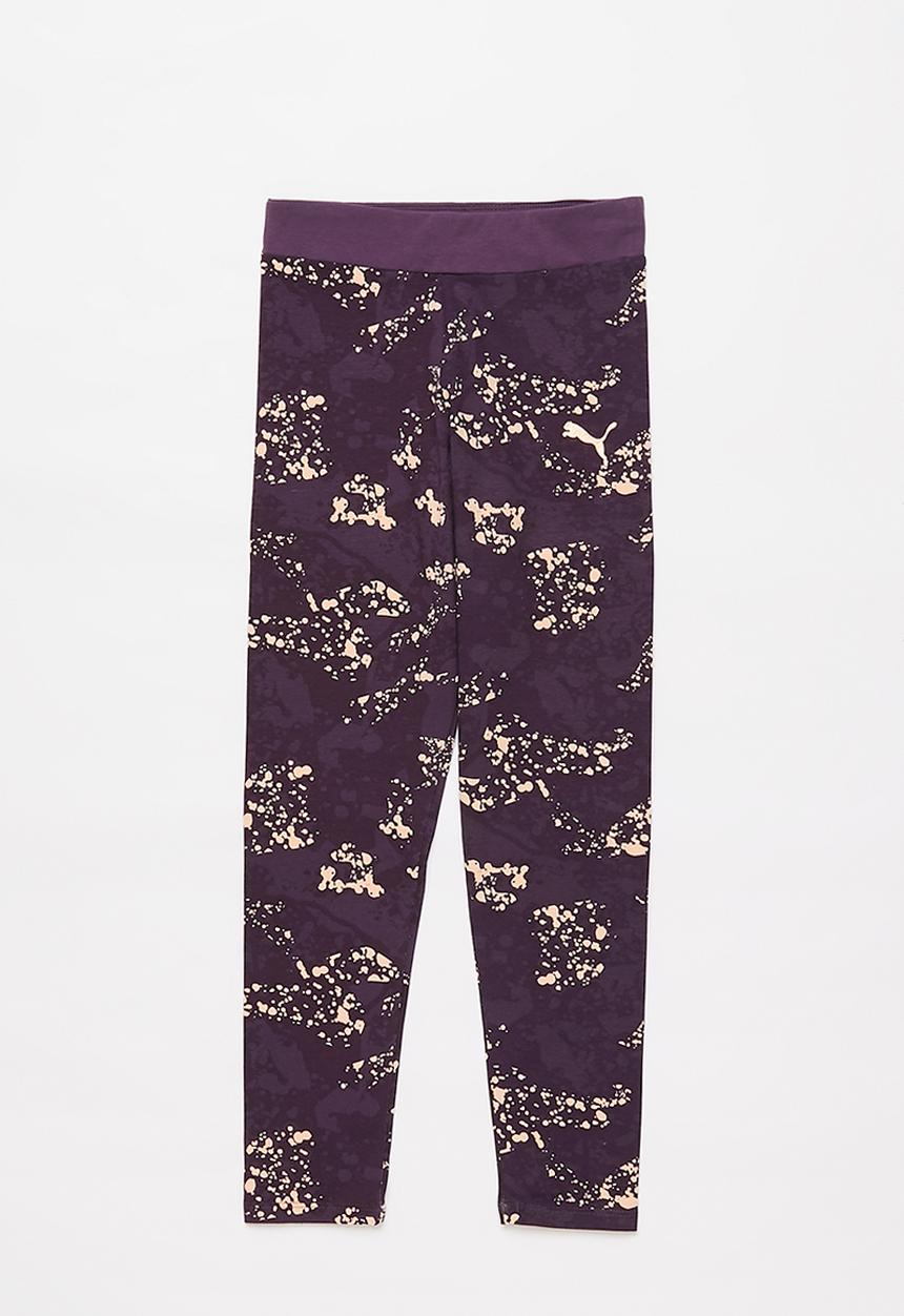 PUMA - Alpha aop leggings g - purple