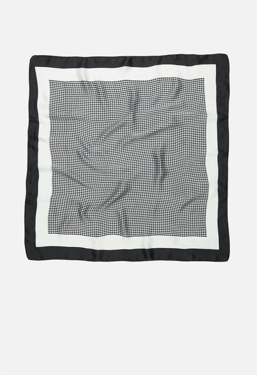 Superbalist - Multistripe neckerchief - black & white 
