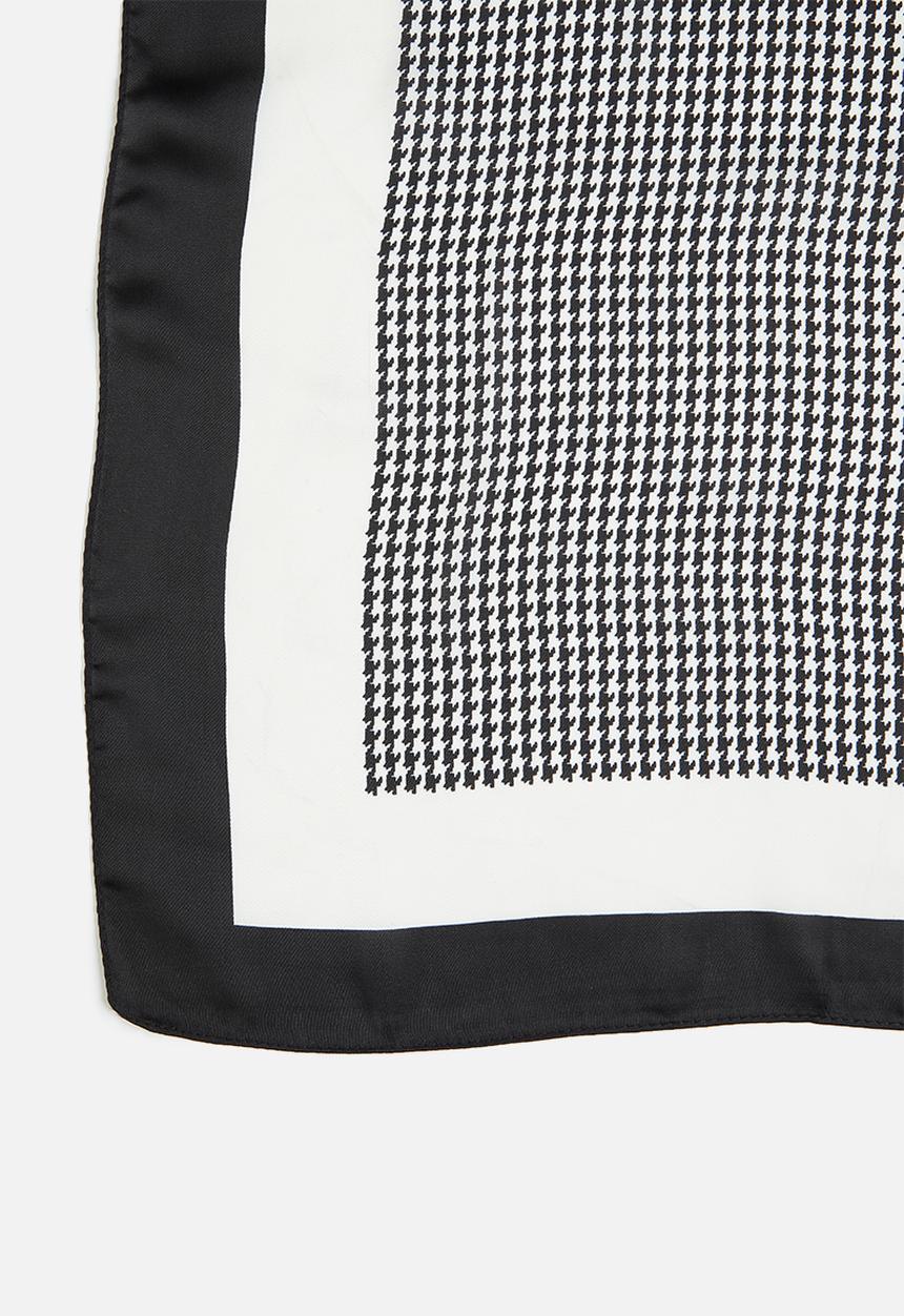 Superbalist - Multistripe neckerchief - black & white 