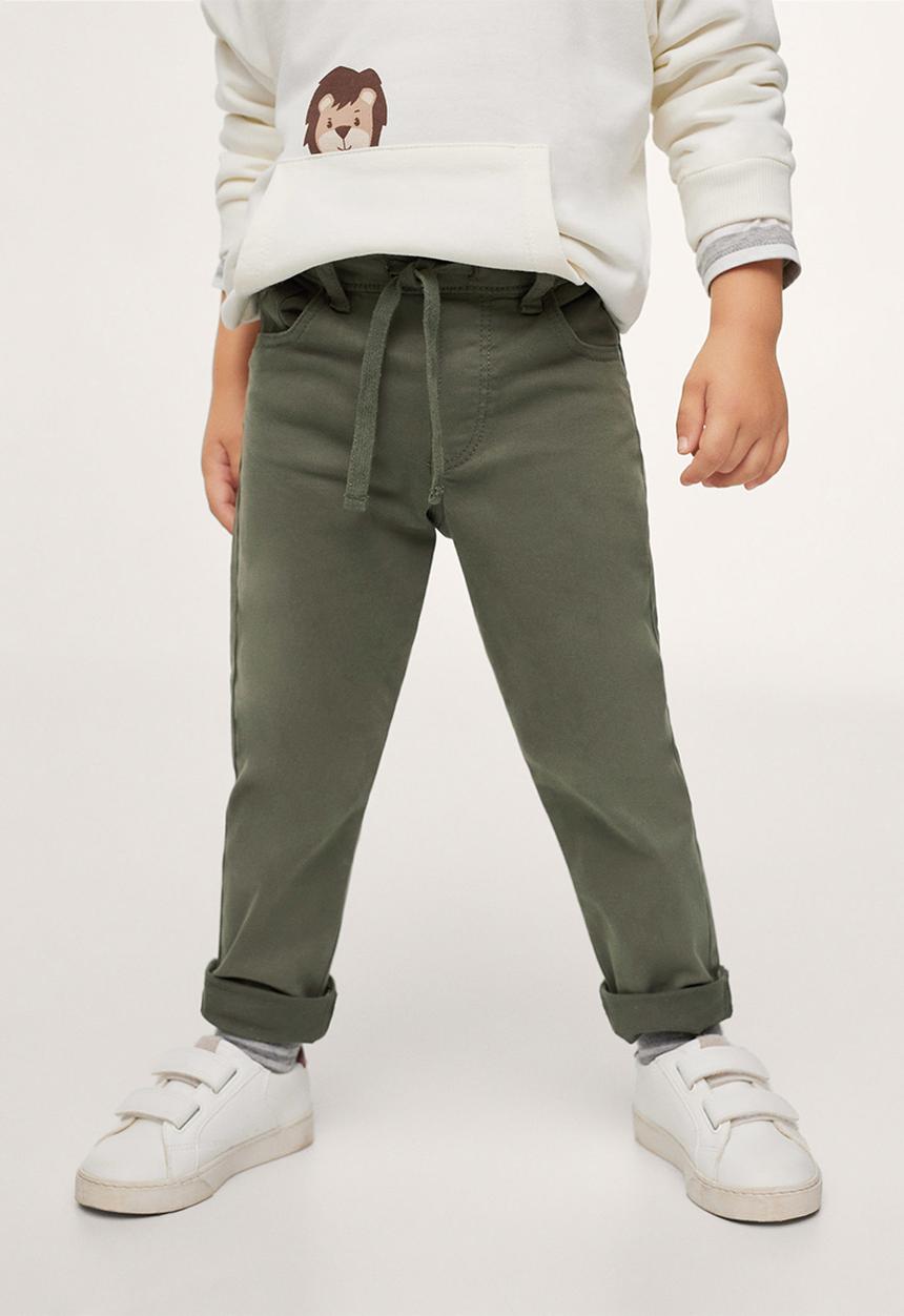MANGO - Trousers cord - khaki
