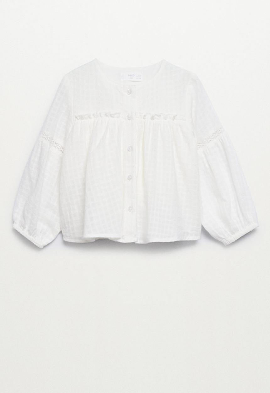 MANGO - Blouse montana - white