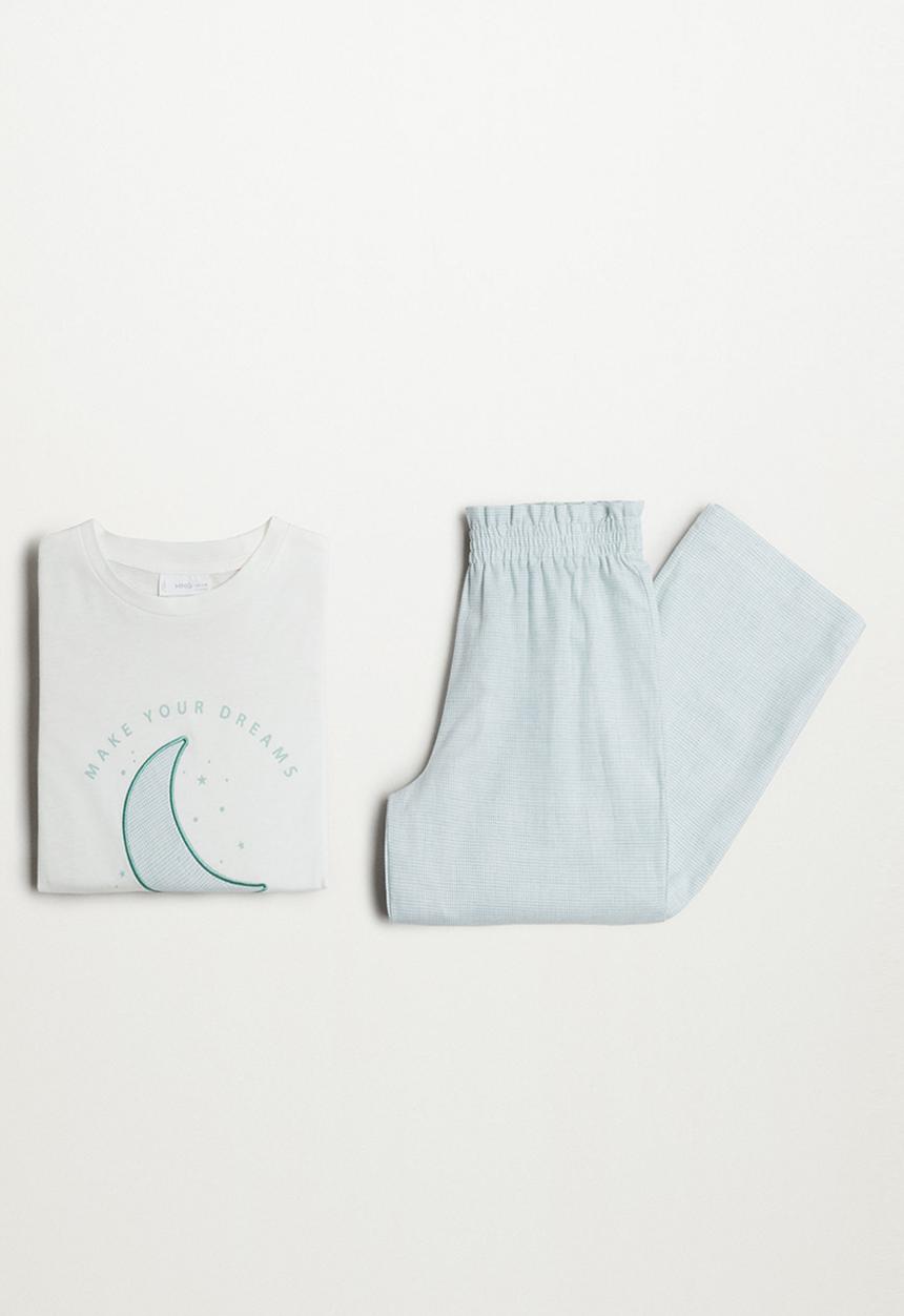 MANGO - Pyjamas arlet - white/blue