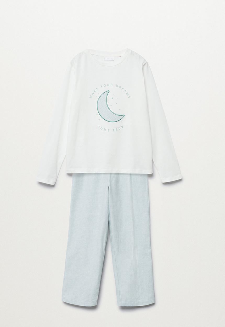 MANGO - Pyjamas arlet - white/blue