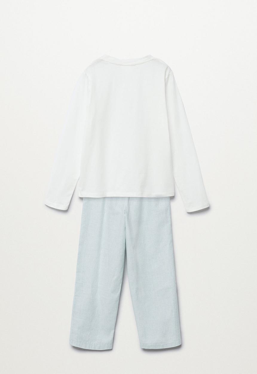MANGO - Pyjamas arlet - white/blue