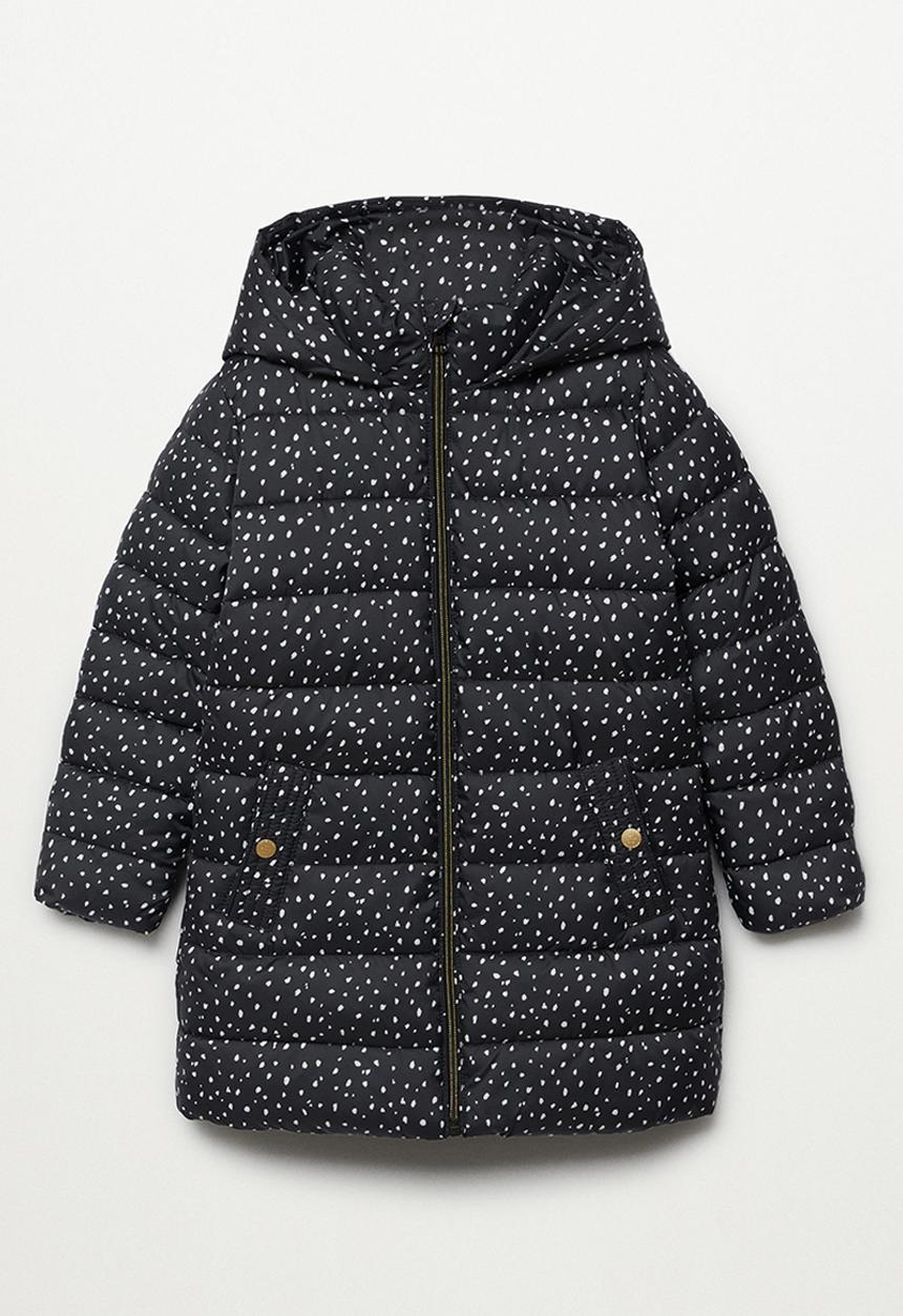 MANGO - Anorak alilong - black & white