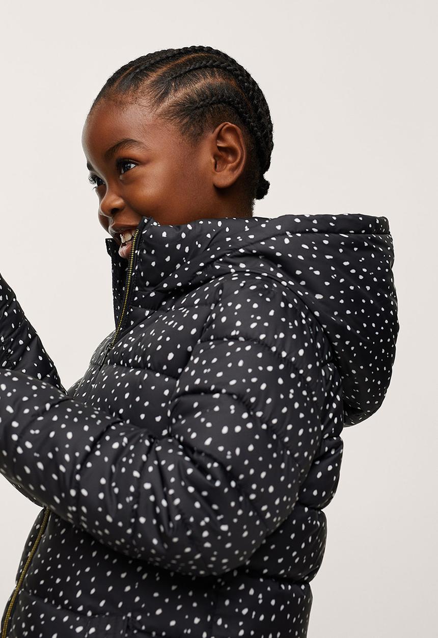 MANGO - Anorak alilong - black & white