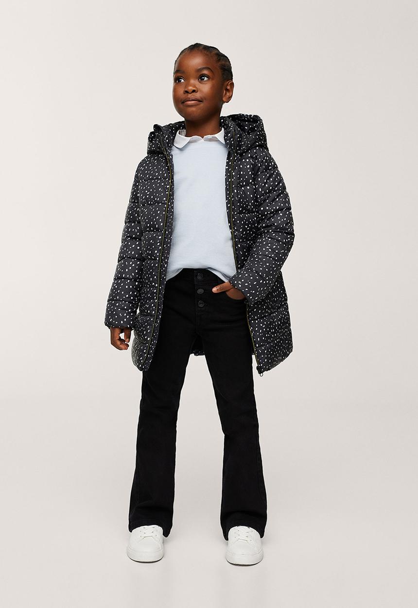 MANGO - Anorak alilong - black & white