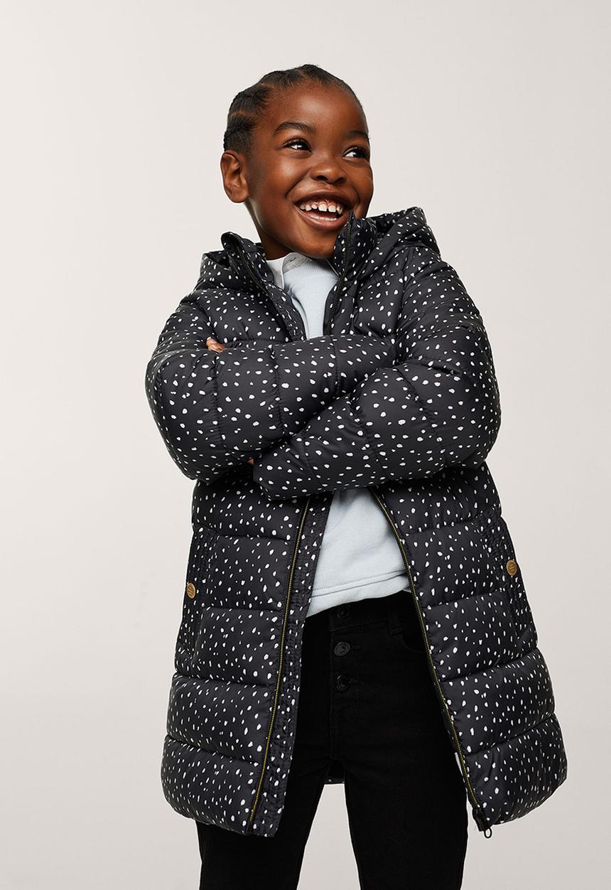 MANGO - Anorak alilong - black & white
