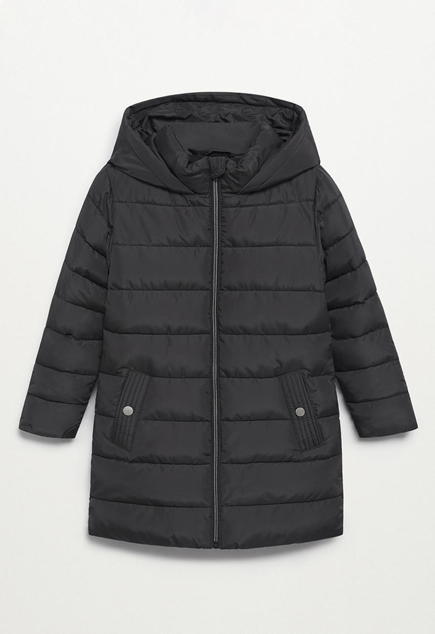 MANGO - Anorak alilong - black
