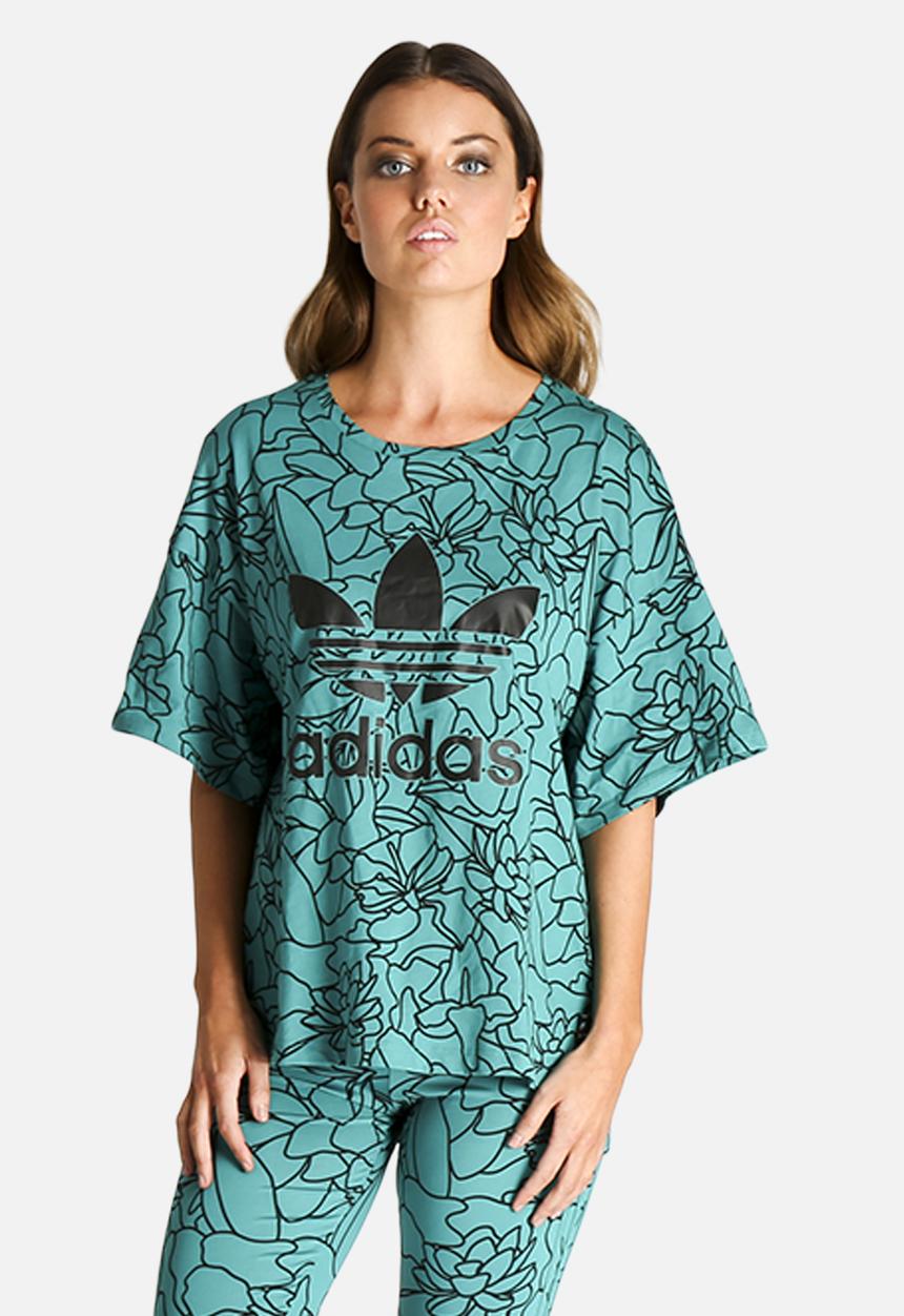 adidas Originals - Dear Baes Collegiate Aqua Tee