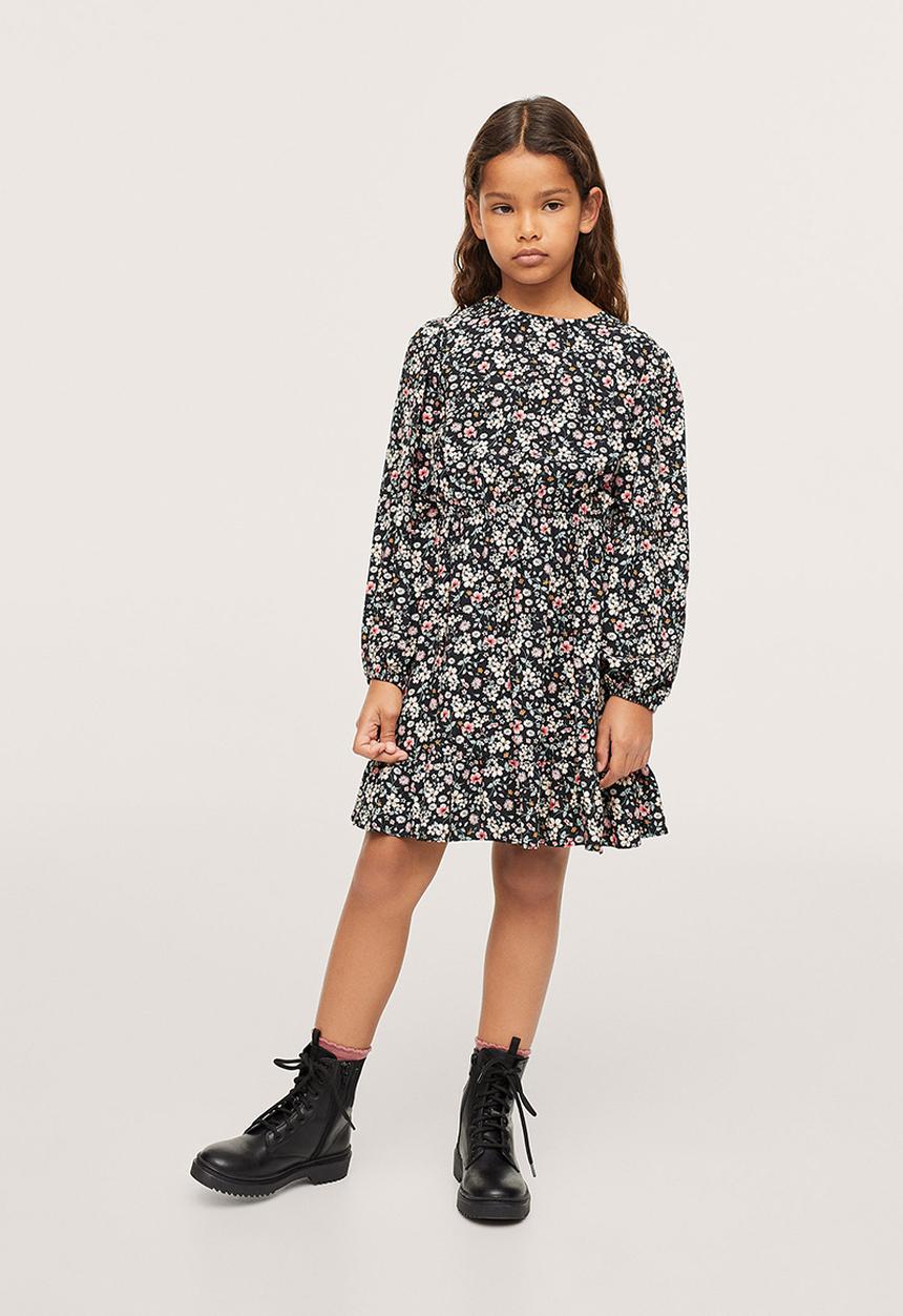 MANGO - Dress tulip - black