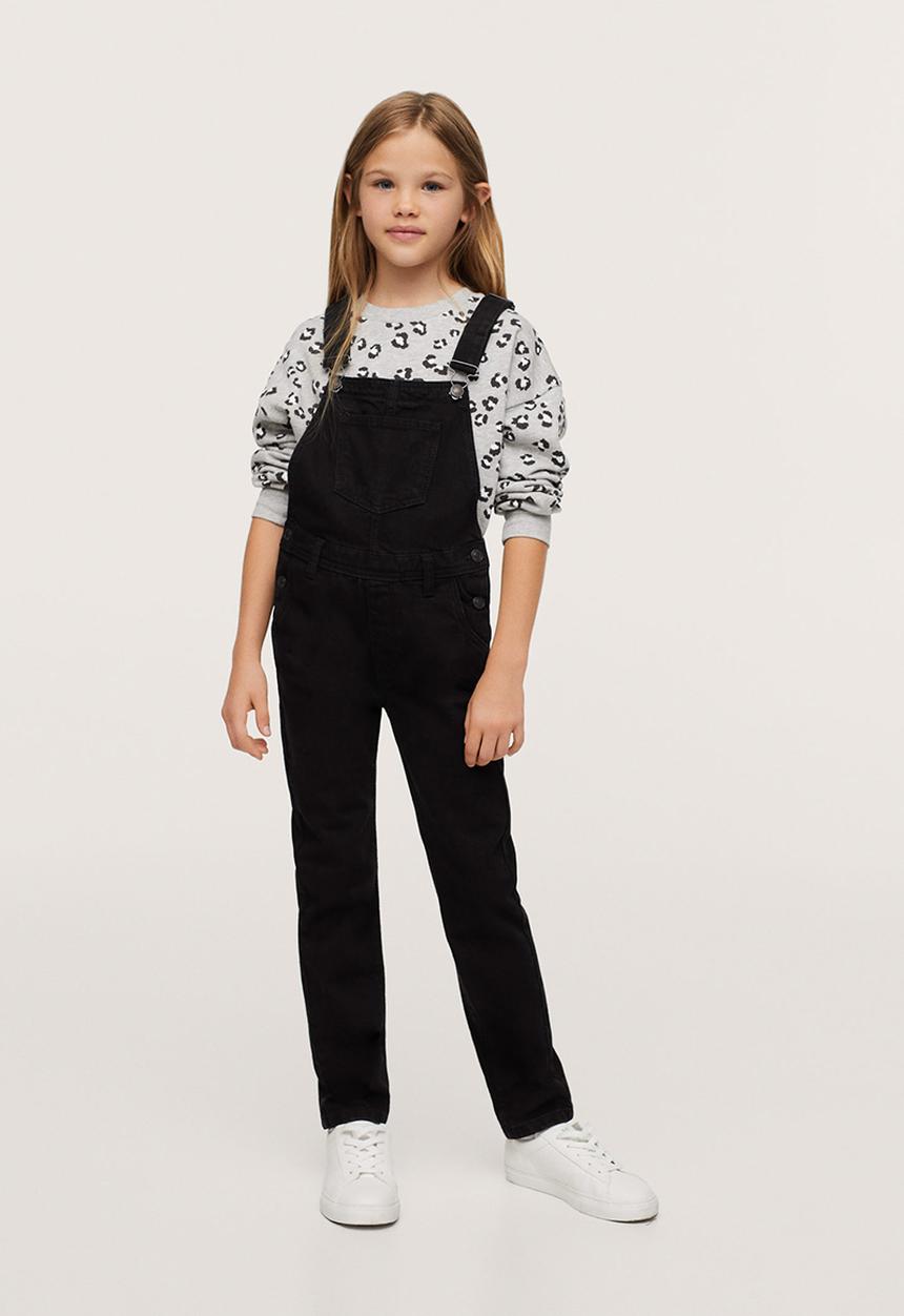 MANGO - Dungarees amara - black
