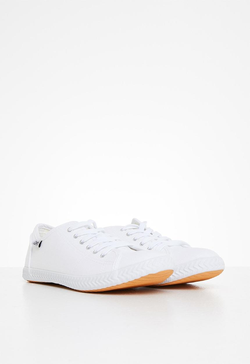 TOMY - Tomy 6 eyelet lace up -  white