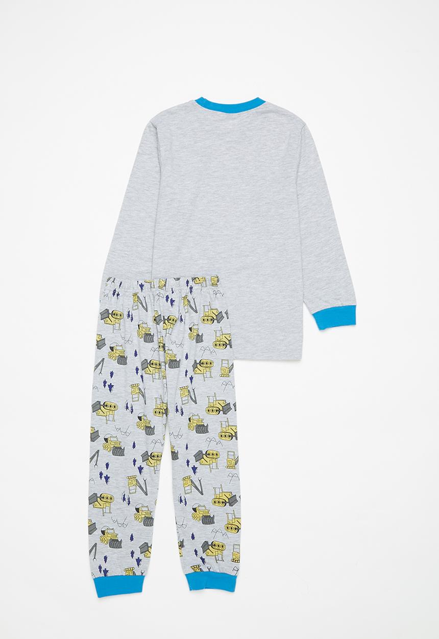 Pop Candy - Boys aop pj set - grey melange